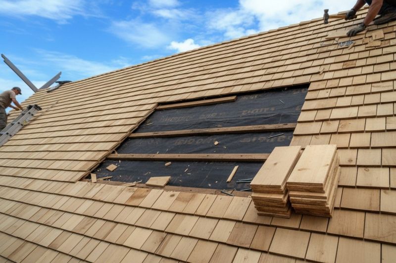 Wood Shingle Roof Repair