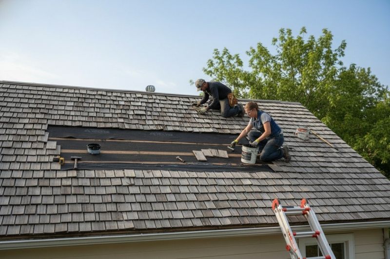 Wood Shingle Roof Repair
