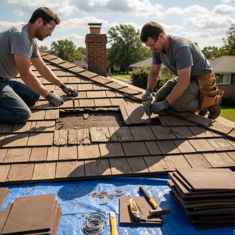 Wood Shingle Roof Repair